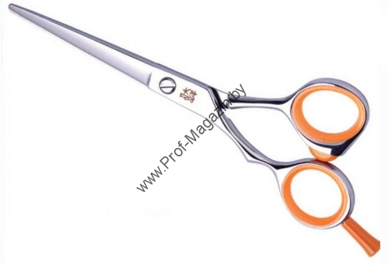Парикмахерские ножницы рабочие для левши, 5,5" ORANGE