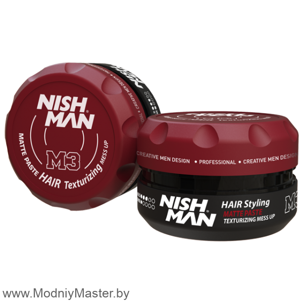 Матовая текстурирующая паста для волос NISHMAN MATTE PASTE MESS UP